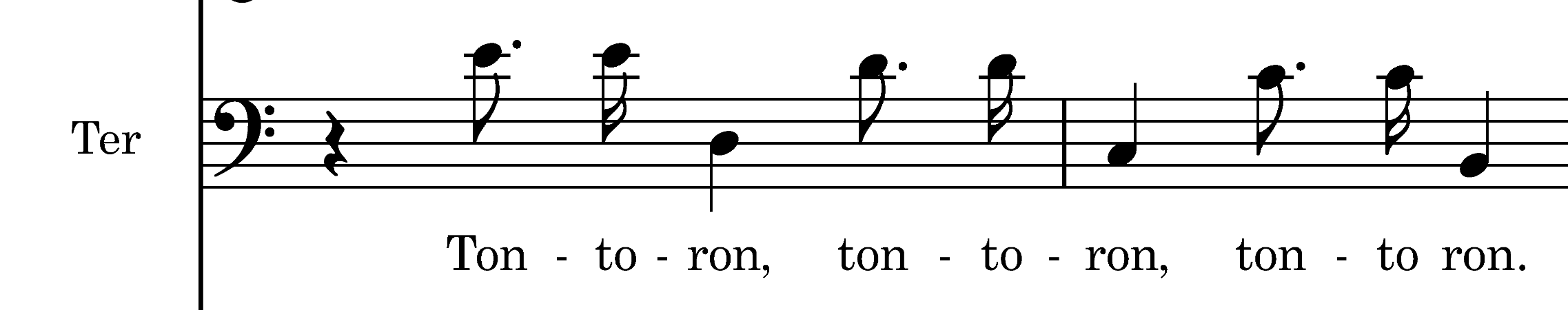 komische Passage "Tontoron" aus der Arie des Tersite aus Contis Penelope